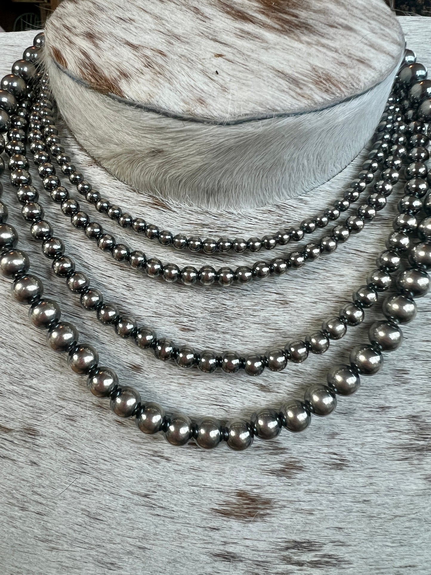 Build your own Sterling Silver Pearl Necklace 4-5-6-8-10-12-14 mm