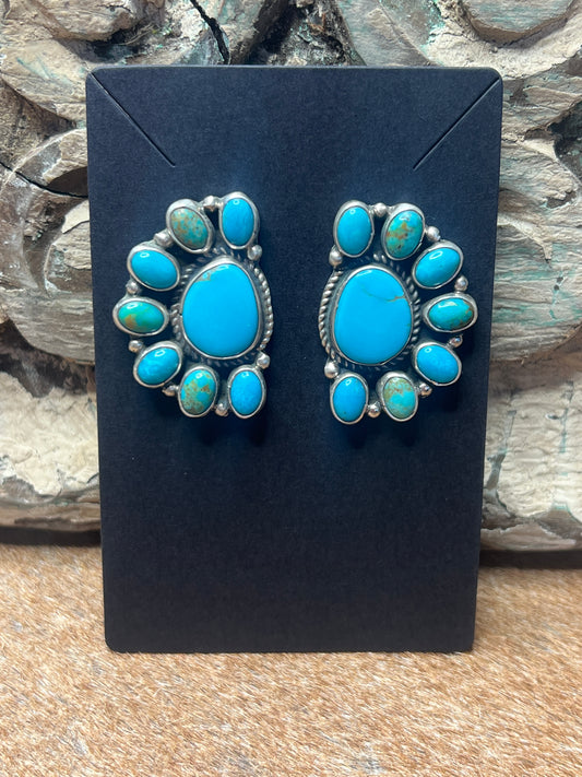 Large Cluster Earrings by Geraldine James