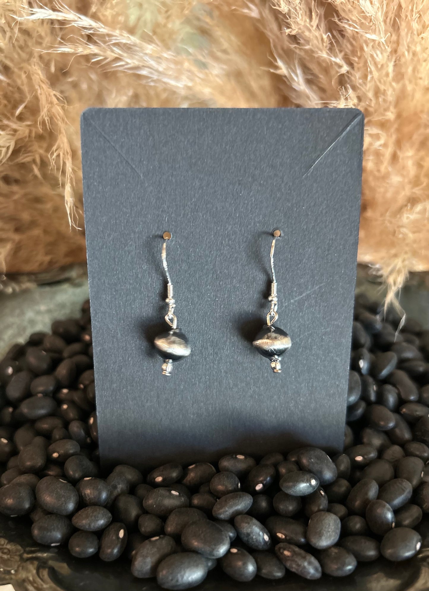 Saucer Bead Authentic Navajo Pearl Earrings