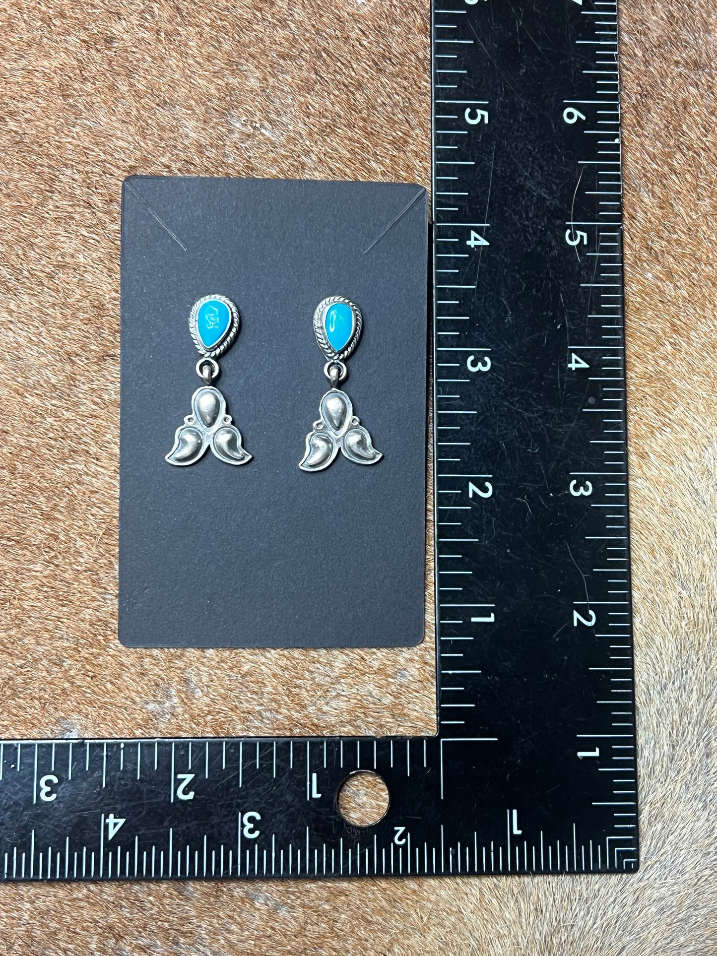 Sleeping Beauty Turquoise Earrings