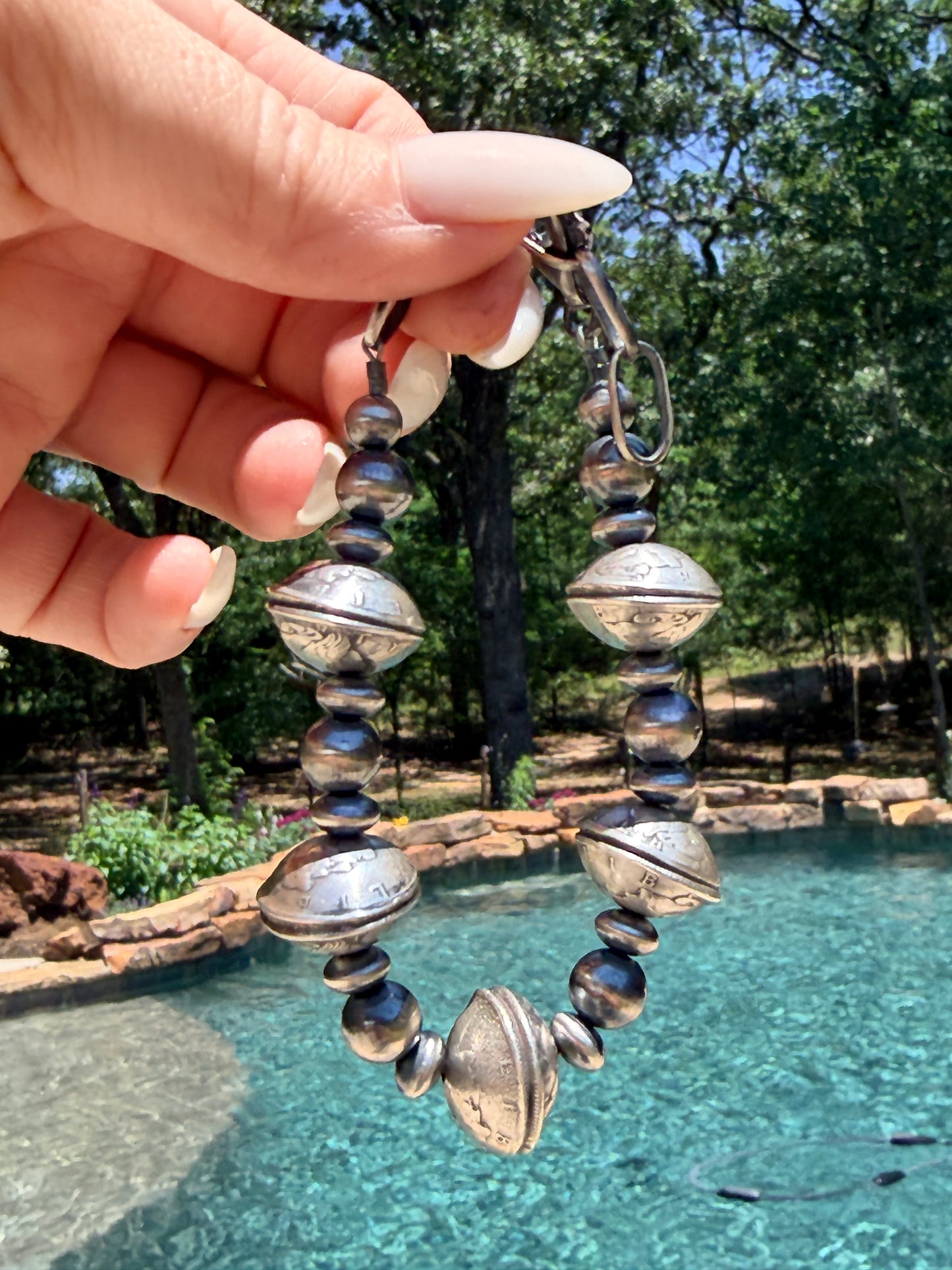 Mercury Dime Coin Bracelet with Round and Saucer Pearls