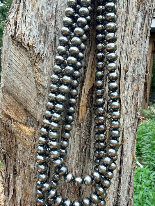 8mm Round Silver Necklace