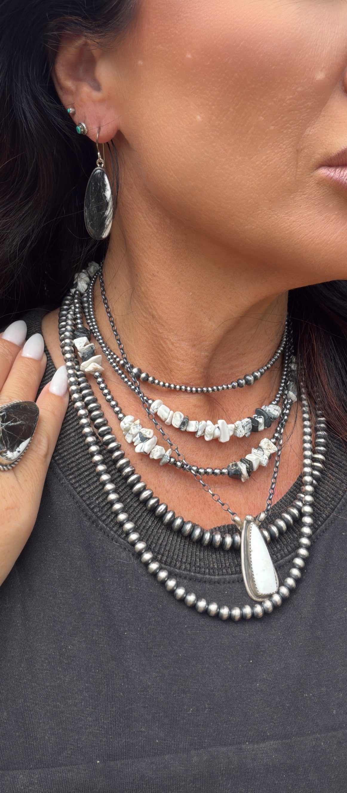 Authentic Navajo White Buffalo Necklace