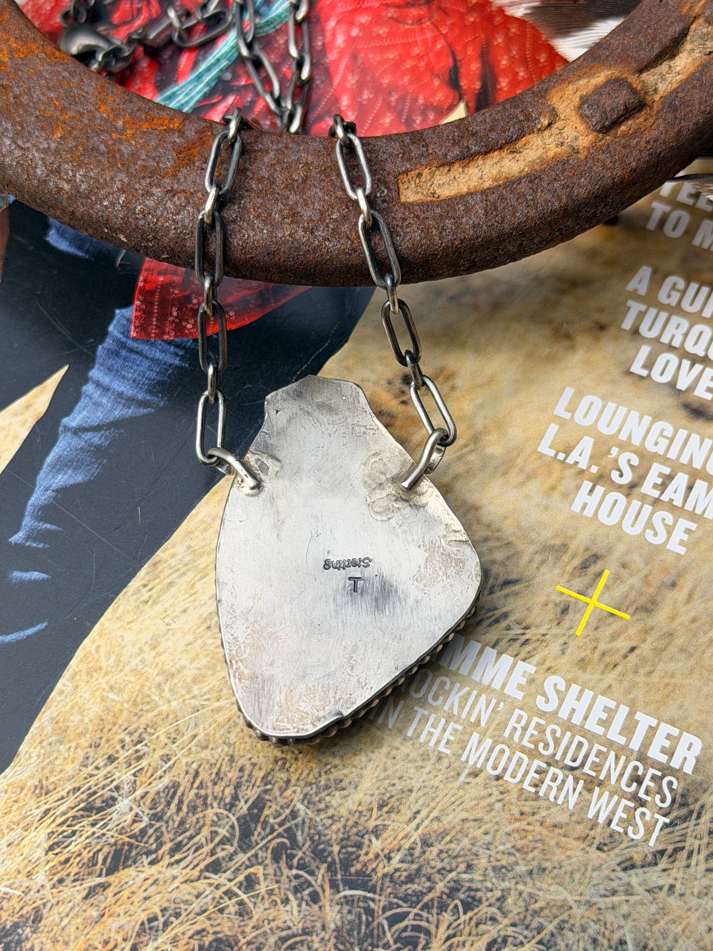 Native Made White Buffalo Stone Necklace