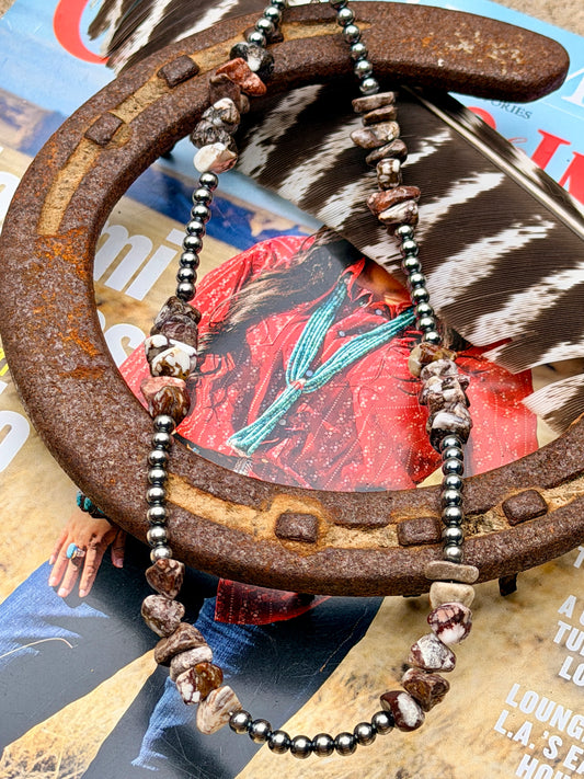 16” Wild Horse Chip Necklace