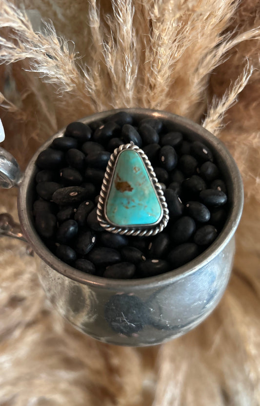 Authentic Johnny Dixon Adjustable Turquoise Ring