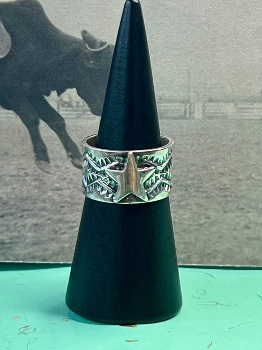 Sunshine Reeves Stamped Ring size 9.5