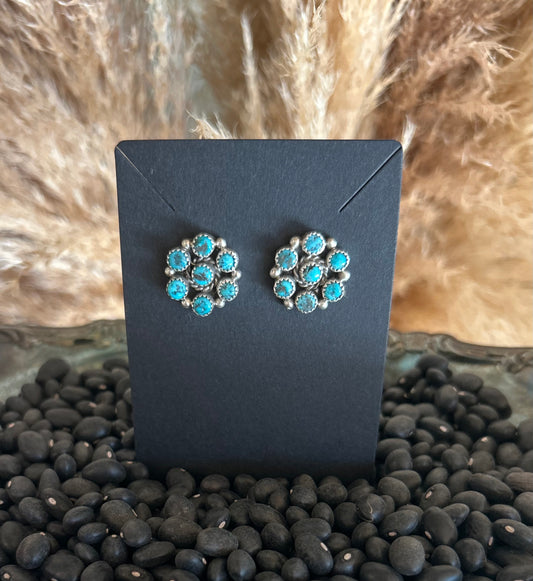 Dry Creek Turquoise Studs by Maxine Ramirez