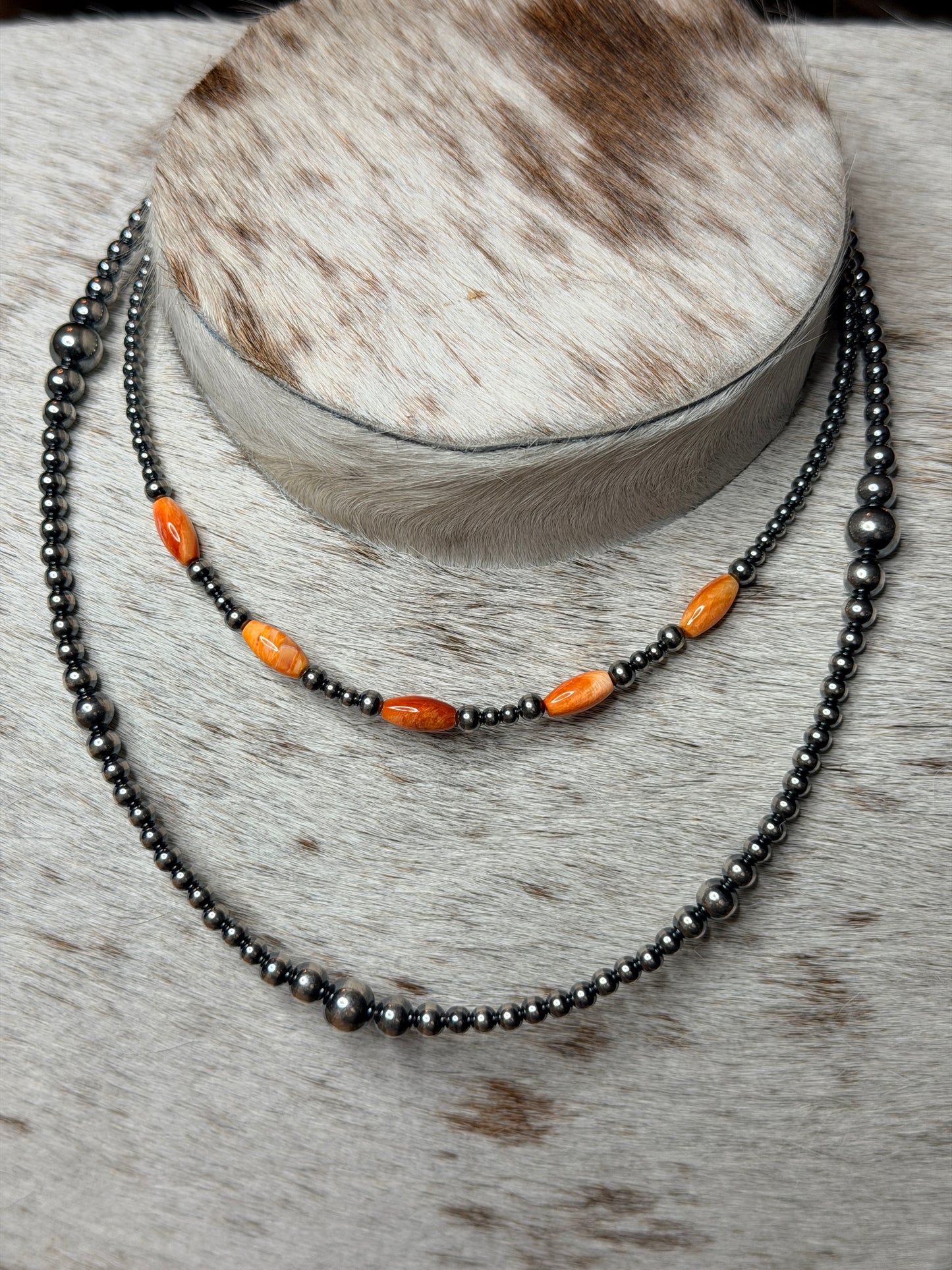 Orange Spiny Oyster Necklace– 14.5”