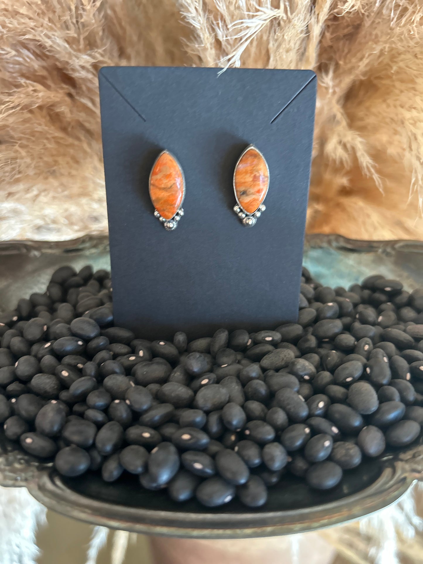 Apple Coral Earrings