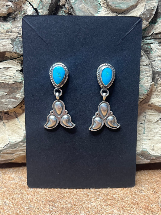 Sleeping Beauty Turquoise Earrings
