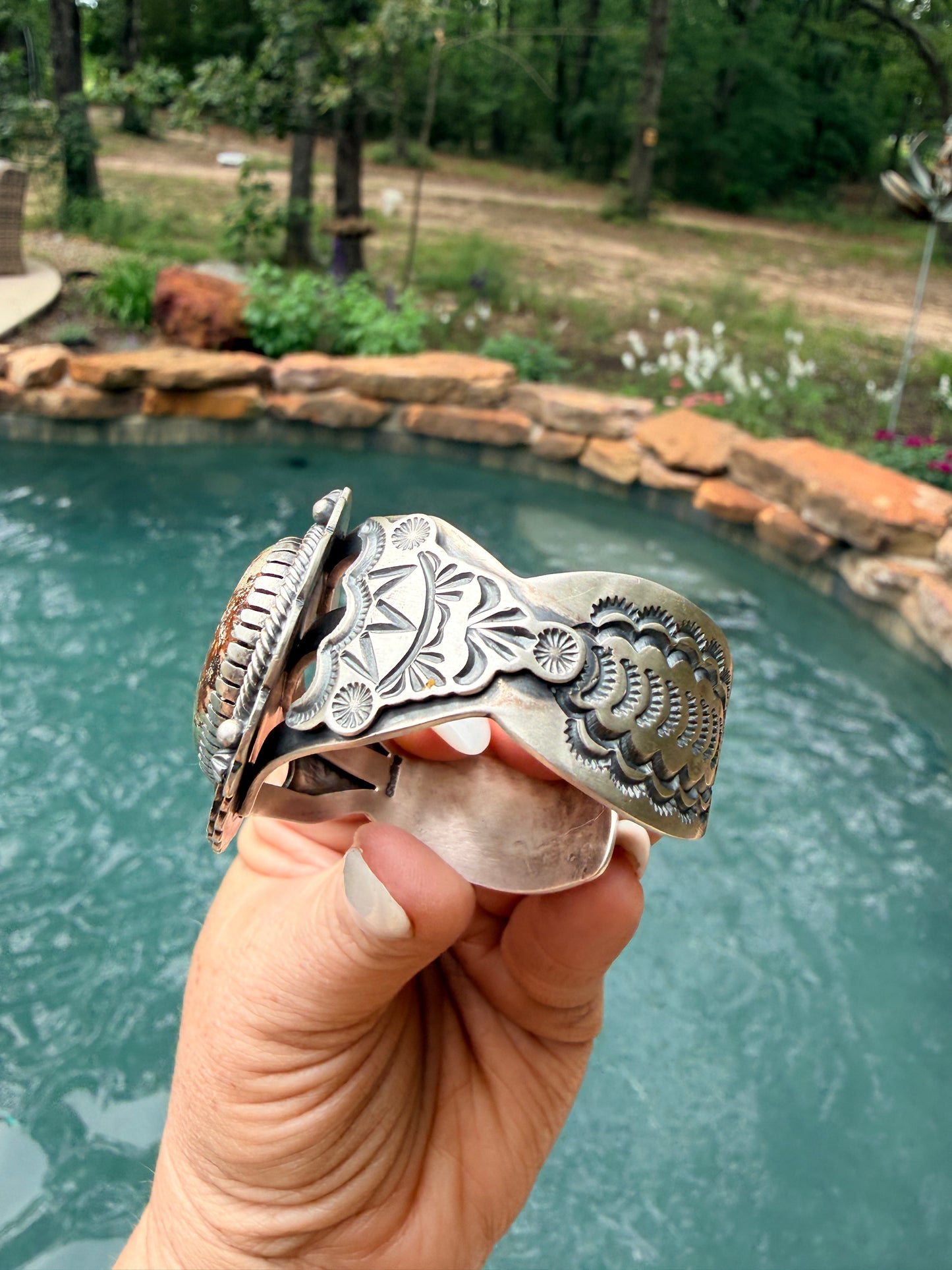 Randy Boyd Royston Turquoise & Sterling Silver Cuff Bracelet.