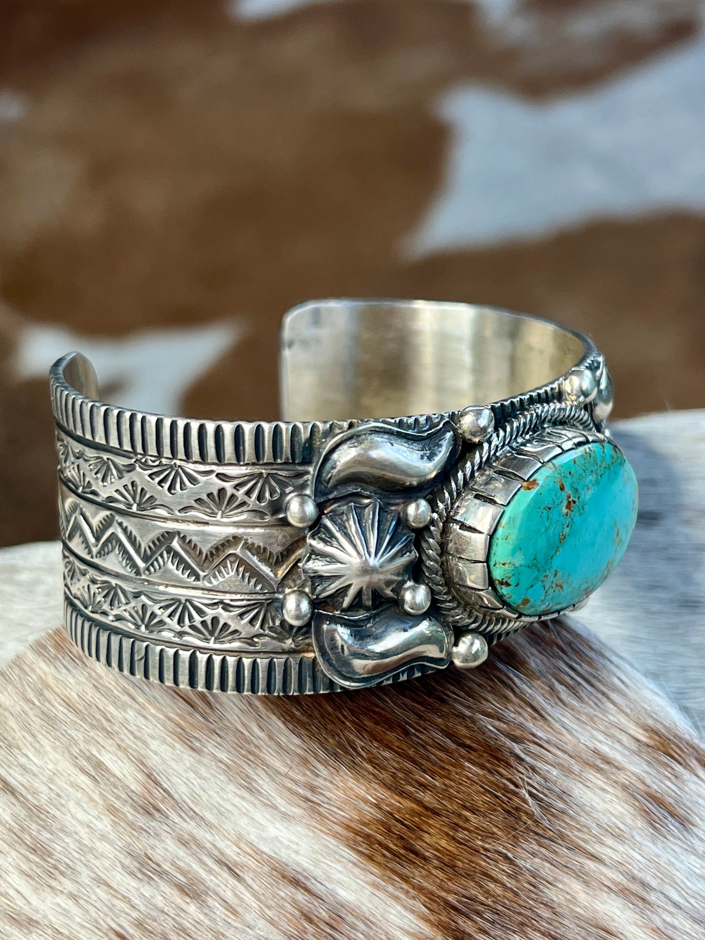 Authentic Royston Turquoise & Sterling Silver Bracelet by Tillie Jon