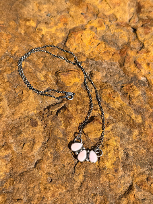 Authentic Navajo Pink Conch Necklace by Maxine Ramirez