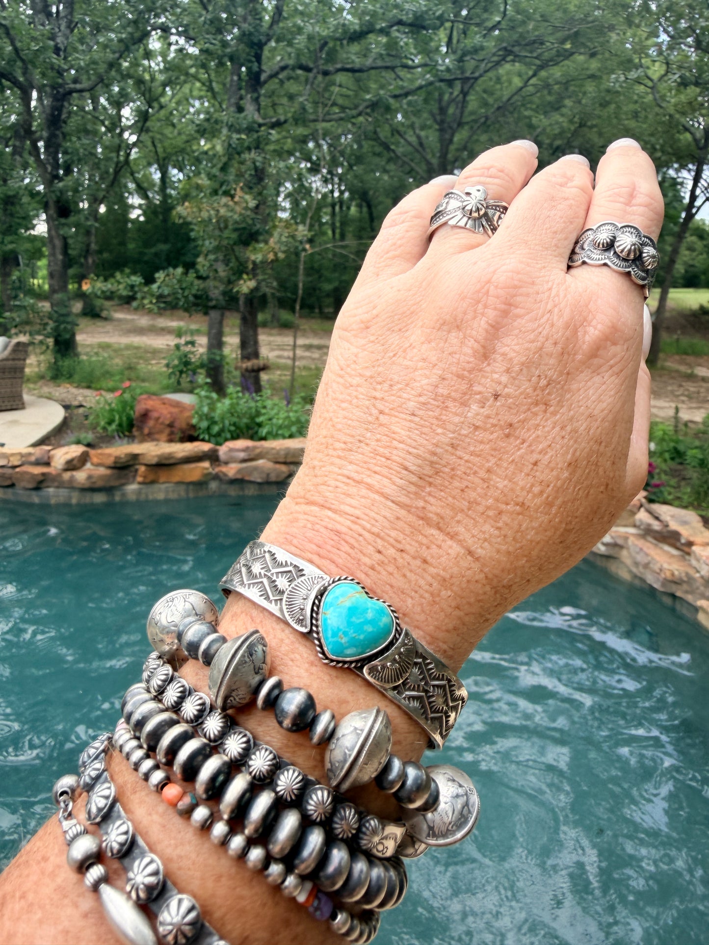 Native Made Sunshine Reeves Kingman Cuff