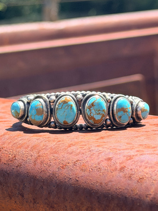 Authentic Native 6 Royston Stone Cuff by Bob Becenti