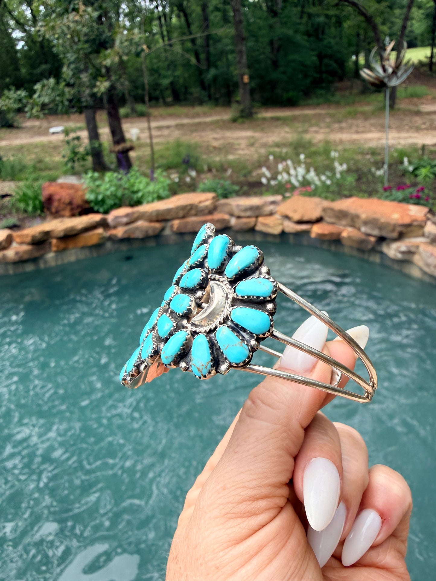 Native Made Cluster Kingman Cuff by Jude Perry