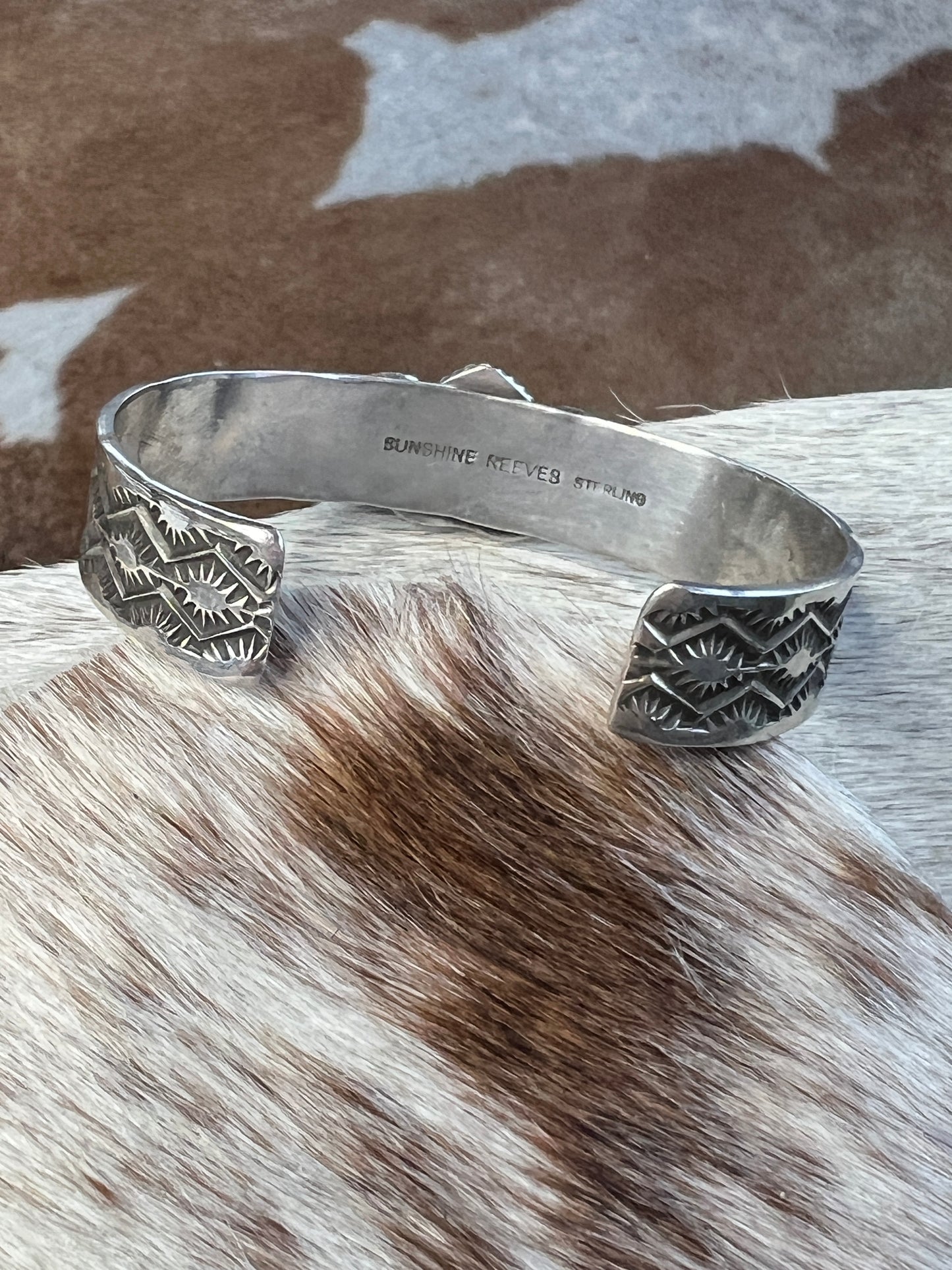Native Made Sunshine Reeves Kingman Cuff