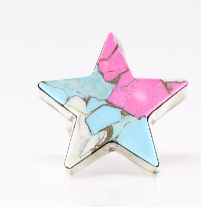 Adjustable Cotton Candy Ring by Donovan Skeets