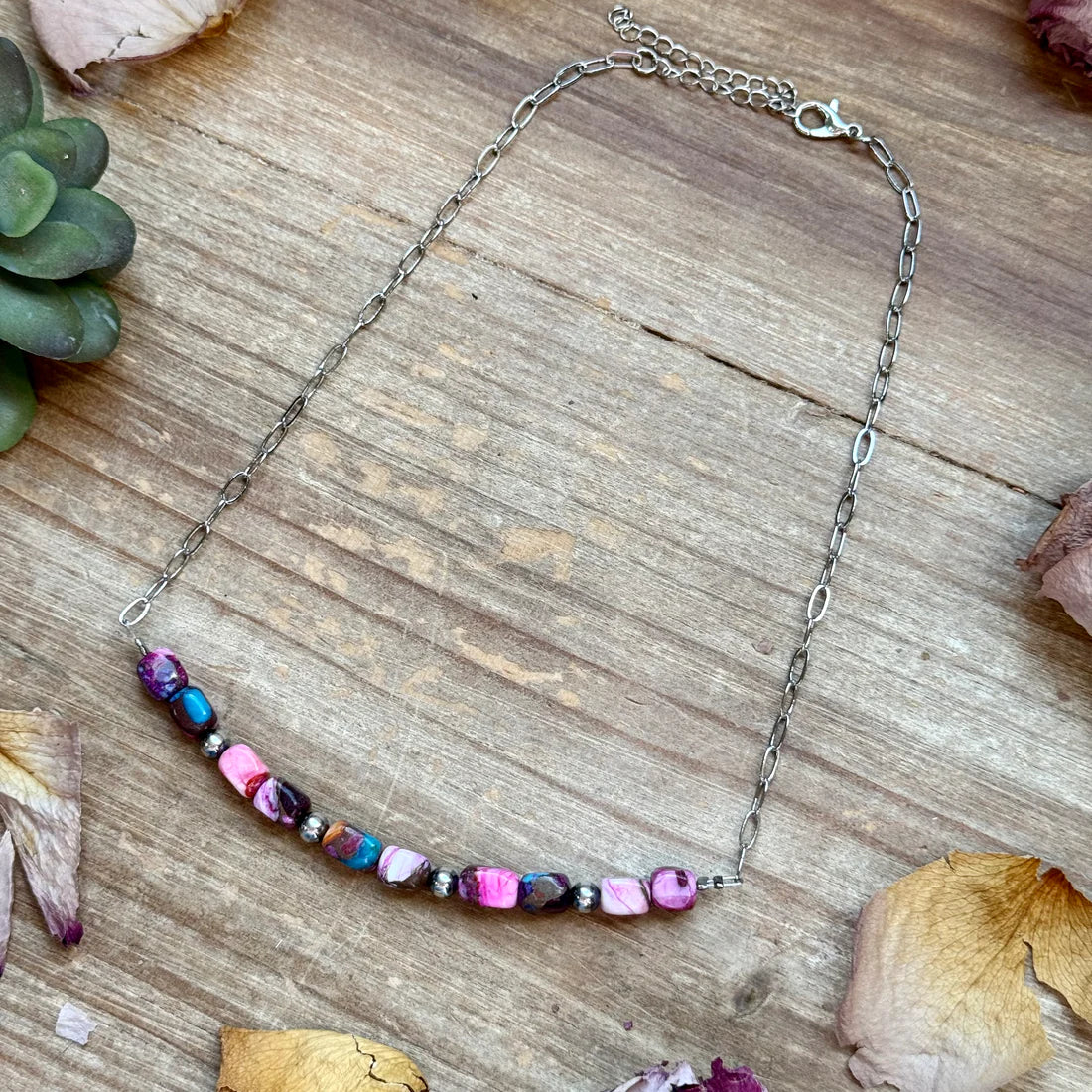 Cotton Candy Turquoise Necklace