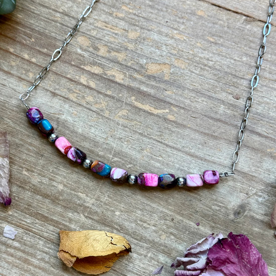 Cotton Candy Turquoise Necklace