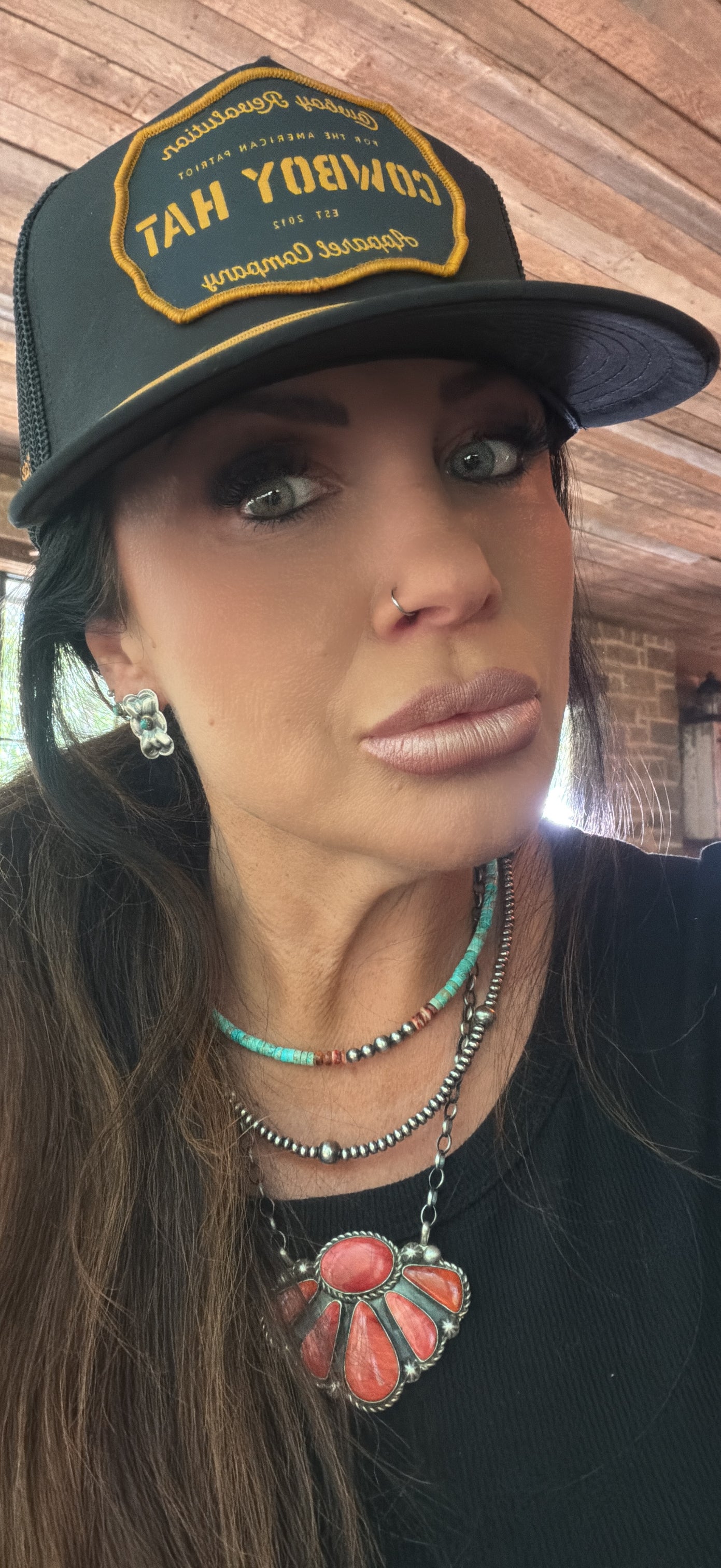 Authentic Sterling Silver Turquoise Concho Post Earrings